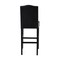 Set of 2/4 Bonded Leather High-back Barchair with Studded Decor